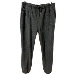 Rewash Cotton Blend Sweat Pants Elastic Cuffs and Waist with Draw String Gray